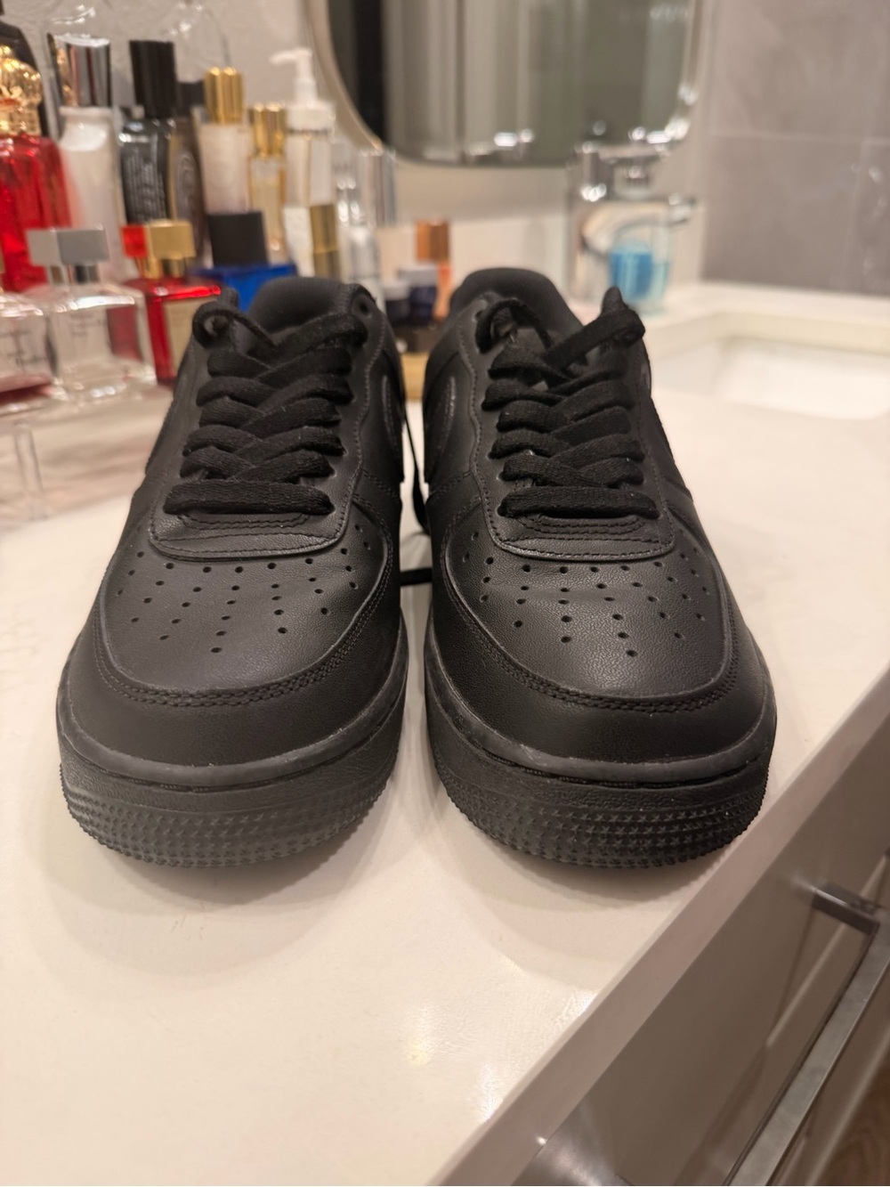 Nike Black Textile Sneaker Interior Tag Detail